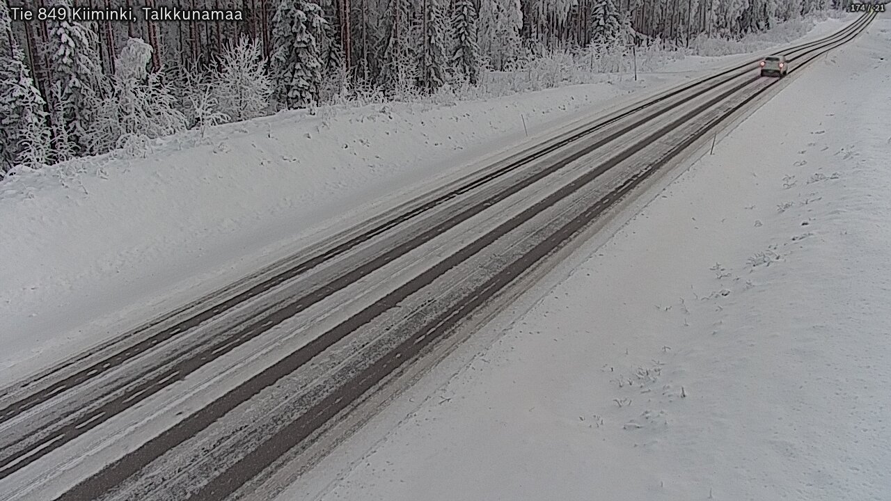 Weather Camera Image Road 849 Kiiminki, Talkkunamaa, Oulu, Pohjois-Pohjanmaa