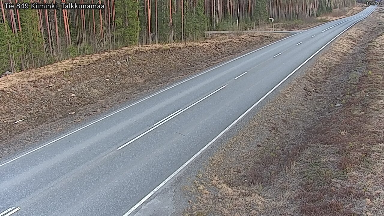 Kelikamerat Kuva Tie 849 Kiiminki, Talkkunamaa, Oulu, Pohjois-Pohjanmaa
