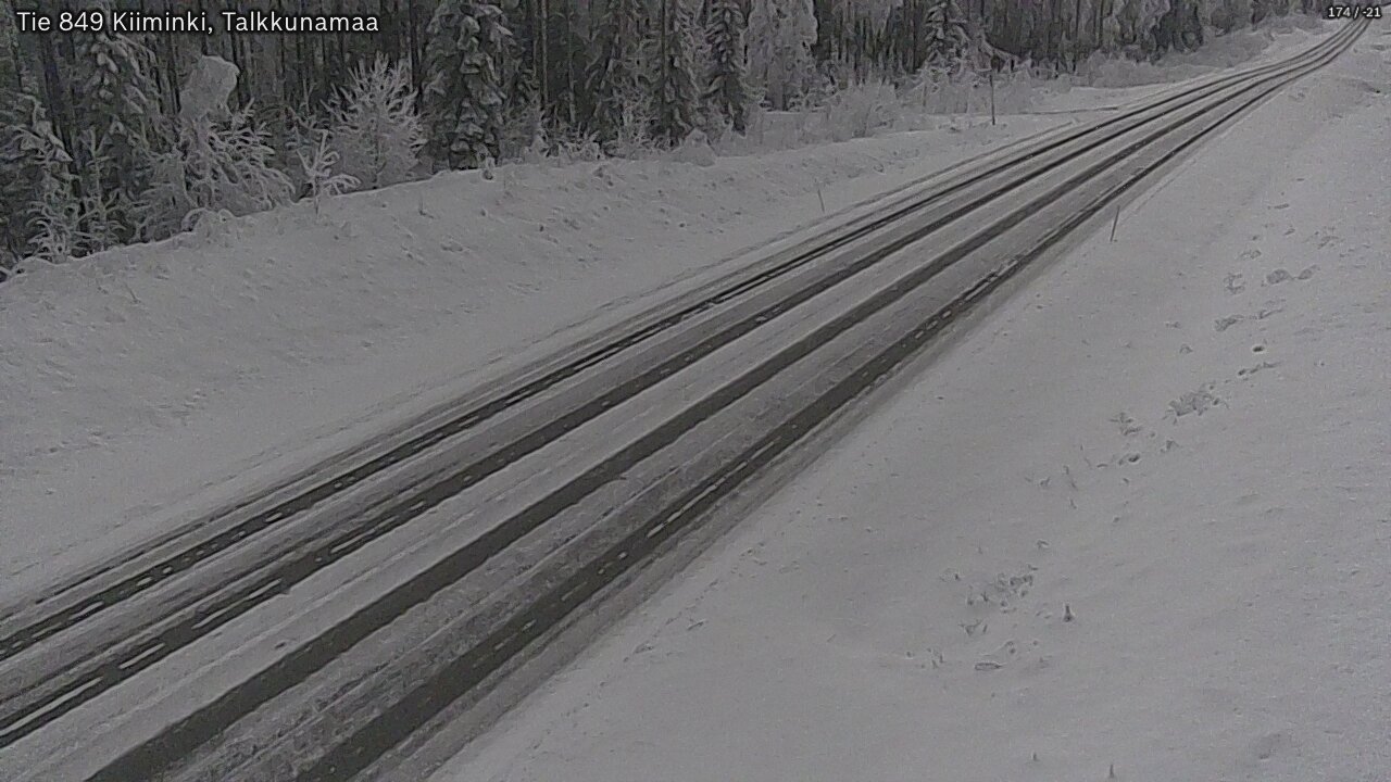 Kelikamerat Kuva Tie 849 Kiiminki, Talkkunamaa, Oulu, Pohjois-Pohjanmaa