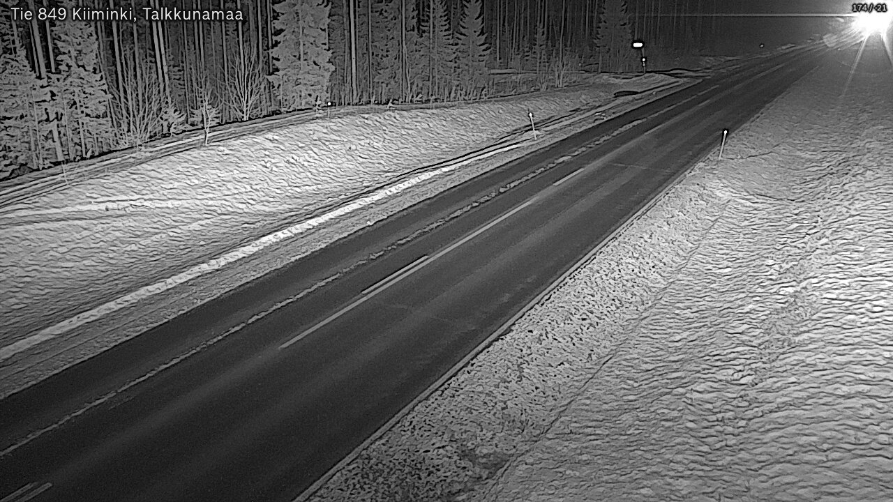 Kelikamerat Kuva Tie 849 Kiiminki, Talkkunamaa, Oulu, Pohjois-Pohjanmaa