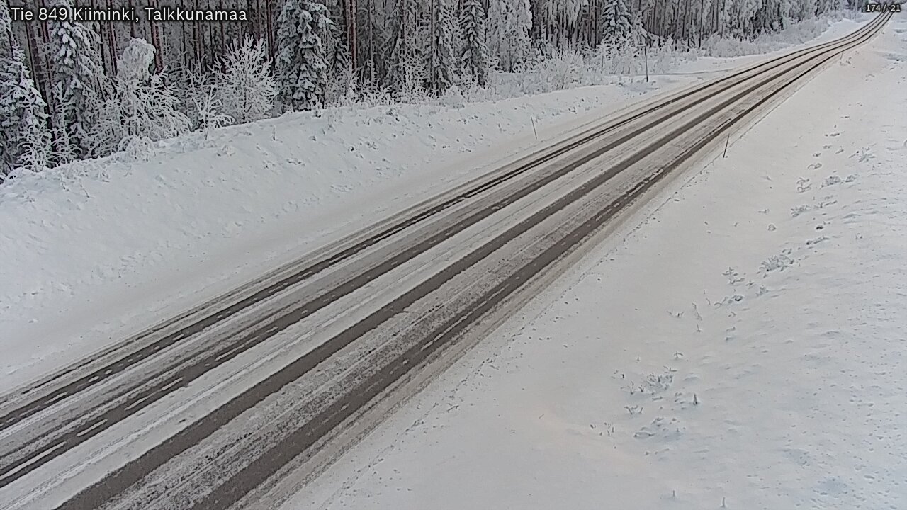 Weather Camera Image Road 849 Kiiminki, Talkkunamaa, Oulu, Pohjois-Pohjanmaa