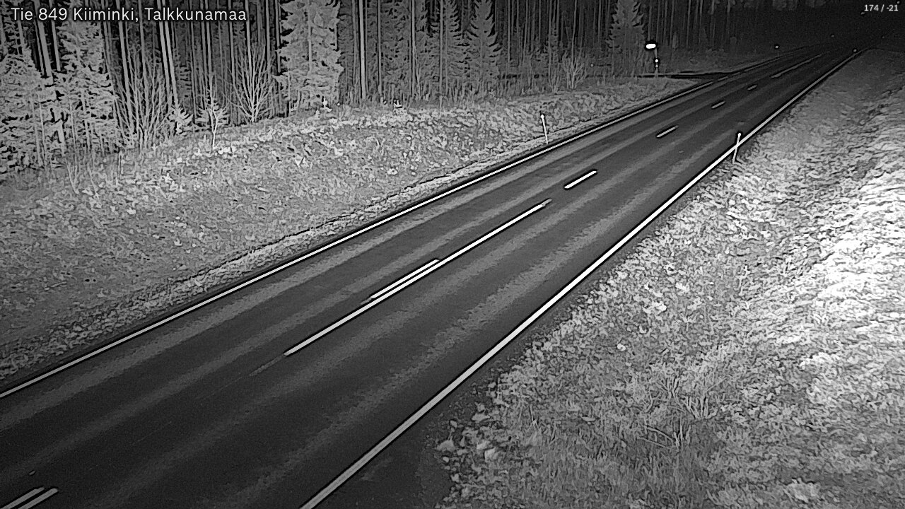 Kelikamerat Kuva Tie 849 Kiiminki, Talkkunamaa, Oulu, Pohjois-Pohjanmaa