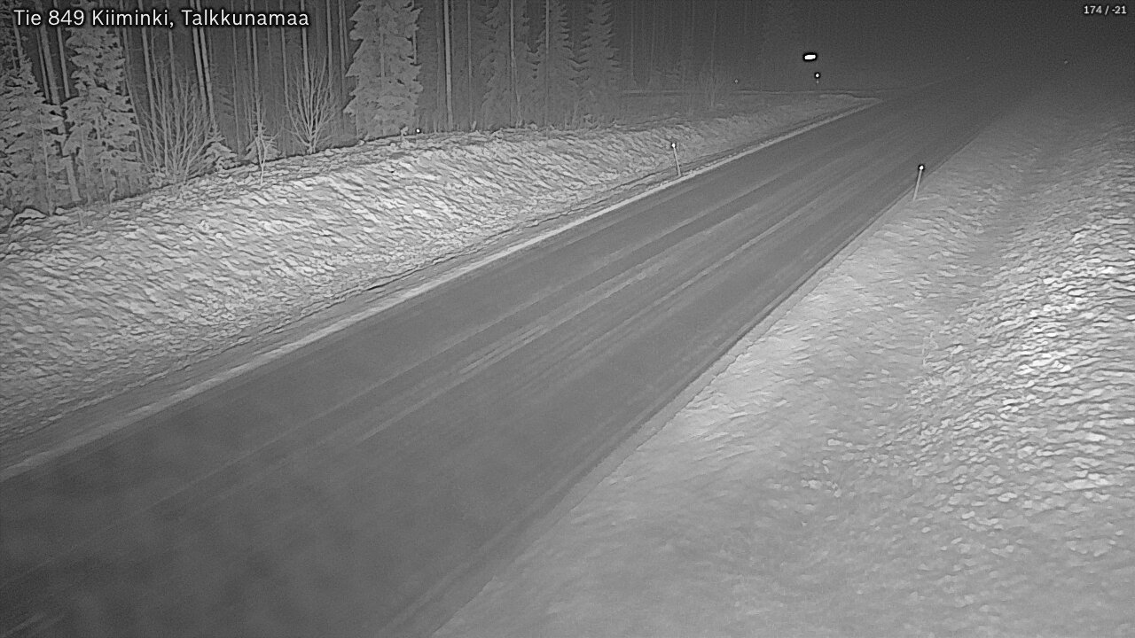 Weather Camera Image Road 849 Kiiminki, Talkkunamaa, Oulu, Pohjois-Pohjanmaa