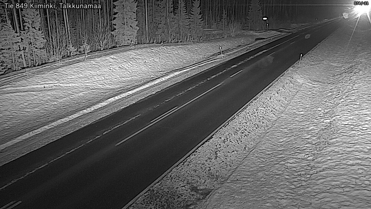 Kelikamerat Kuva Tie 849 Kiiminki, Talkkunamaa, Oulu, Pohjois-Pohjanmaa