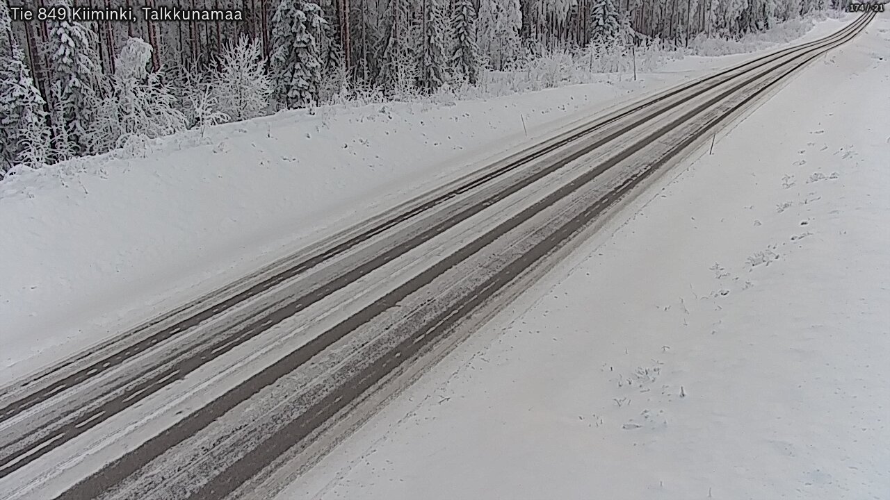 Weather Camera Image Road 849 Kiiminki, Talkkunamaa, Oulu, Pohjois-Pohjanmaa