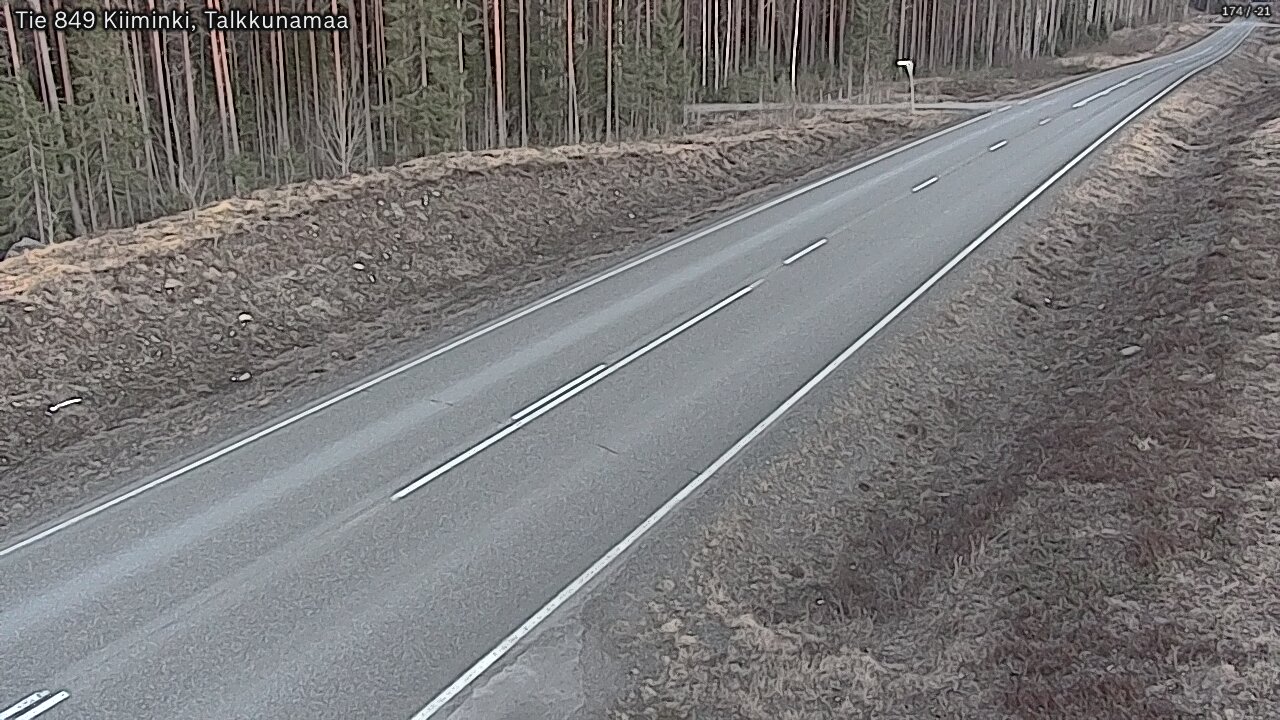 Kelikamerat Kuva Tie 849 Kiiminki, Talkkunamaa, Oulu, Pohjois-Pohjanmaa