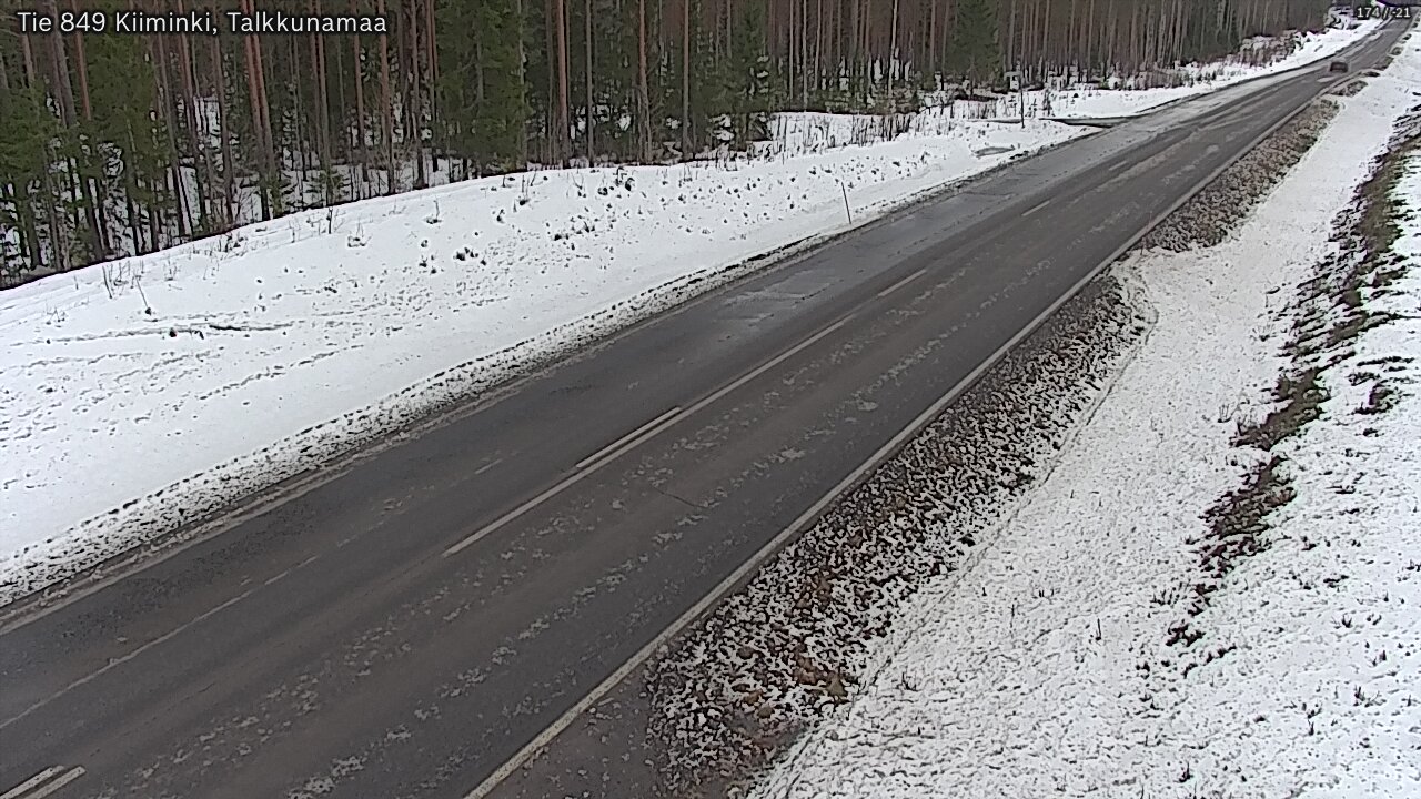Weather Camera Image Road 849 Kiiminki, Talkkunamaa, Oulu, Pohjois-Pohjanmaa