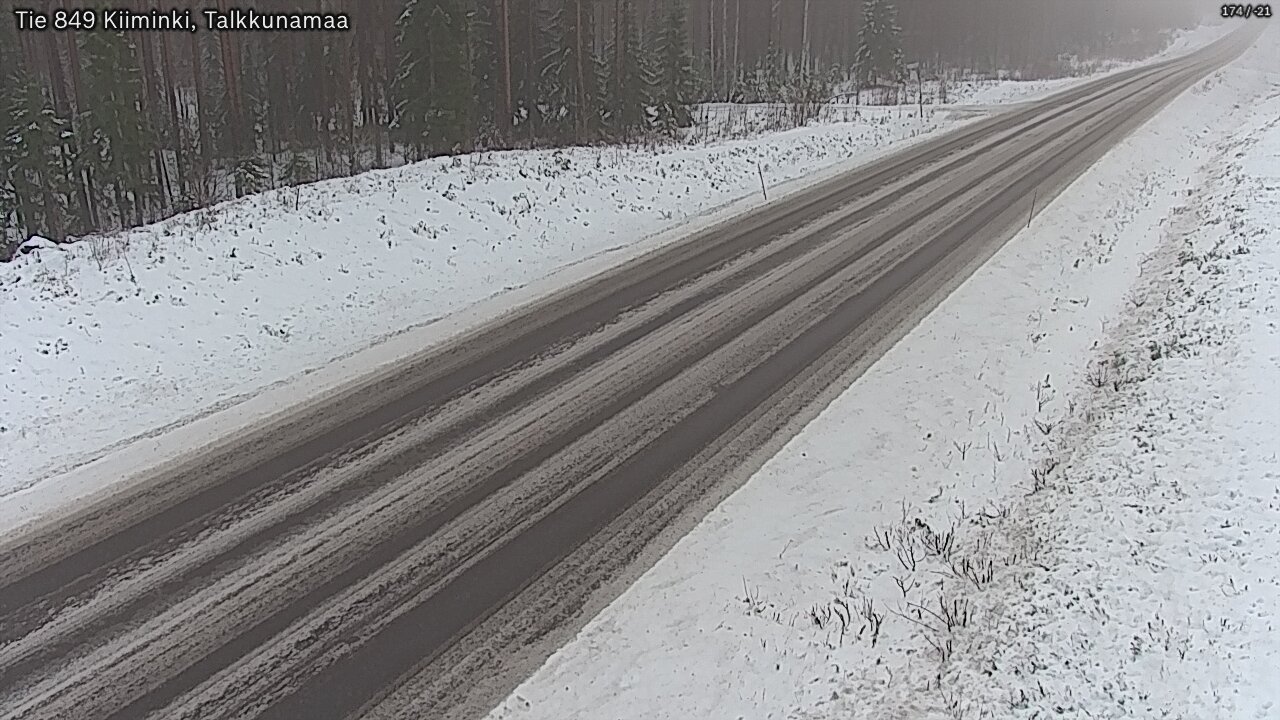 Weather Camera Image Road 849 Kiiminki, Talkkunamaa, Oulu, Pohjois-Pohjanmaa