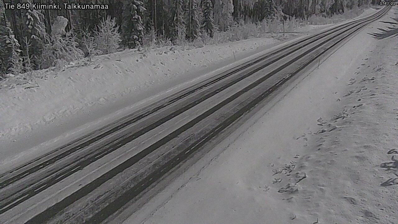 Kelikamerat Kuva Tie 849 Kiiminki, Talkkunamaa, Oulu, Pohjois-Pohjanmaa