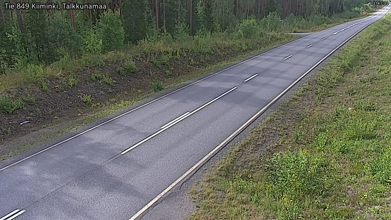 Weather Camera Image Road 849 Kiiminki, Talkkunamaa, Oulu, Pohjois-Pohjanmaa