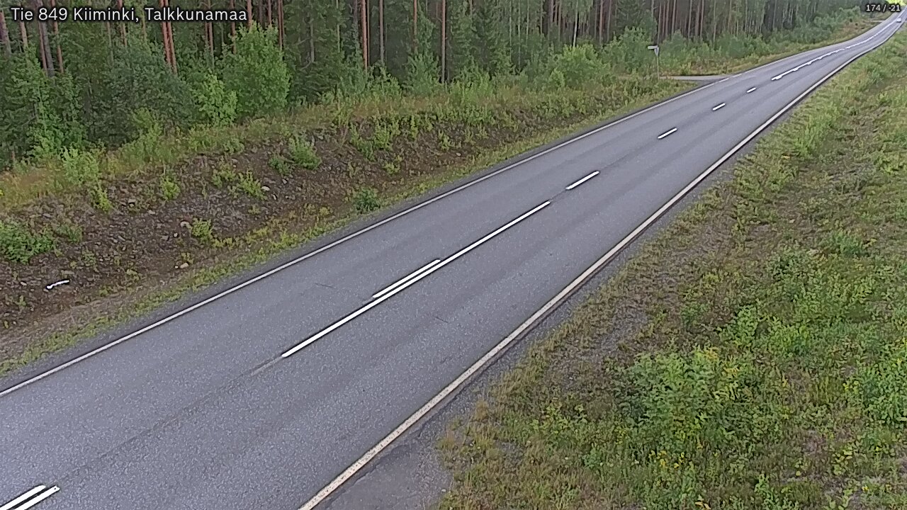 Weather Camera Image Road 849 Kiiminki, Talkkunamaa, Oulu, Pohjois-Pohjanmaa