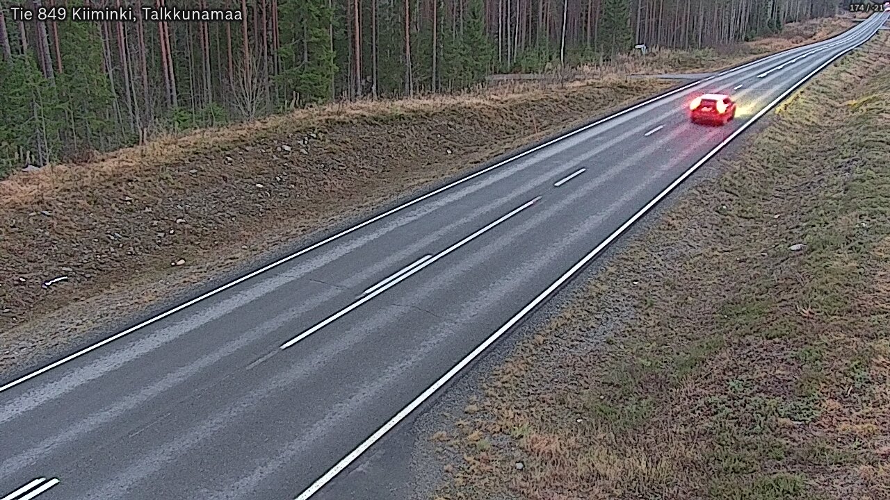 Kelikamerat Kuva Tie 849 Kiiminki, Talkkunamaa, Oulu, Pohjois-Pohjanmaa