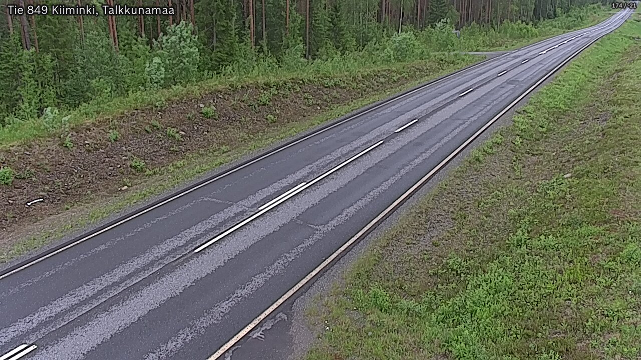 Weather Camera Image Road 849 Kiiminki, Talkkunamaa, Oulu, Pohjois-Pohjanmaa