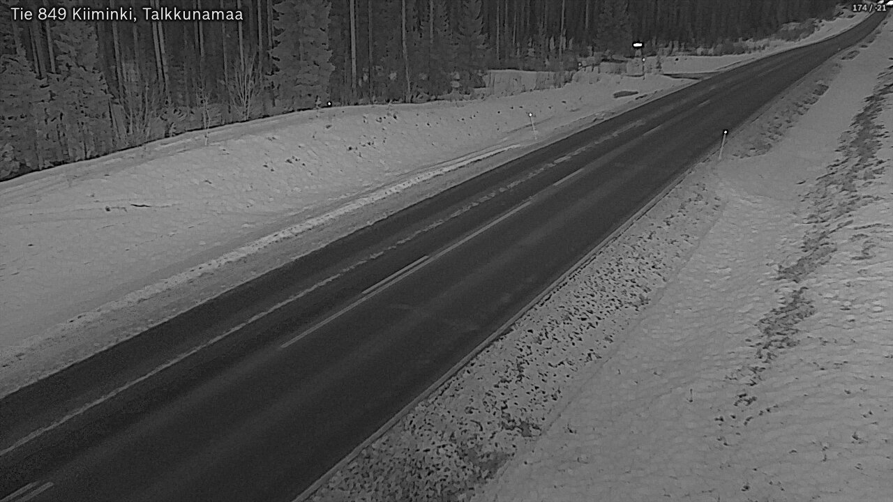 Kelikamerat Kuva Tie 849 Kiiminki, Talkkunamaa, Oulu, Pohjois-Pohjanmaa