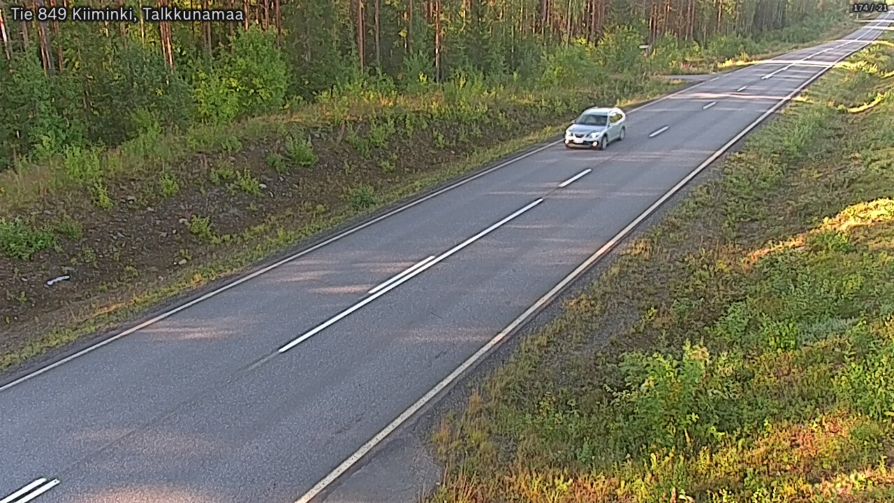 Weather Camera Image Road 849 Kiiminki, Talkkunamaa, Oulu, Pohjois-Pohjanmaa