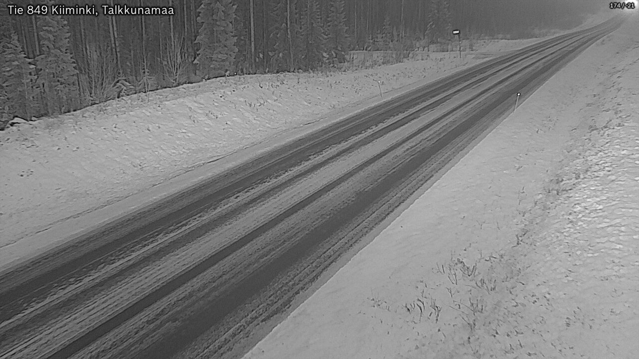 Weather Camera Image Road 849 Kiiminki, Talkkunamaa, Oulu, Pohjois-Pohjanmaa