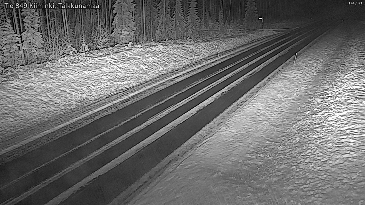 Kelikamerat Kuva Tie 849 Kiiminki, Talkkunamaa, Oulu, Pohjois-Pohjanmaa