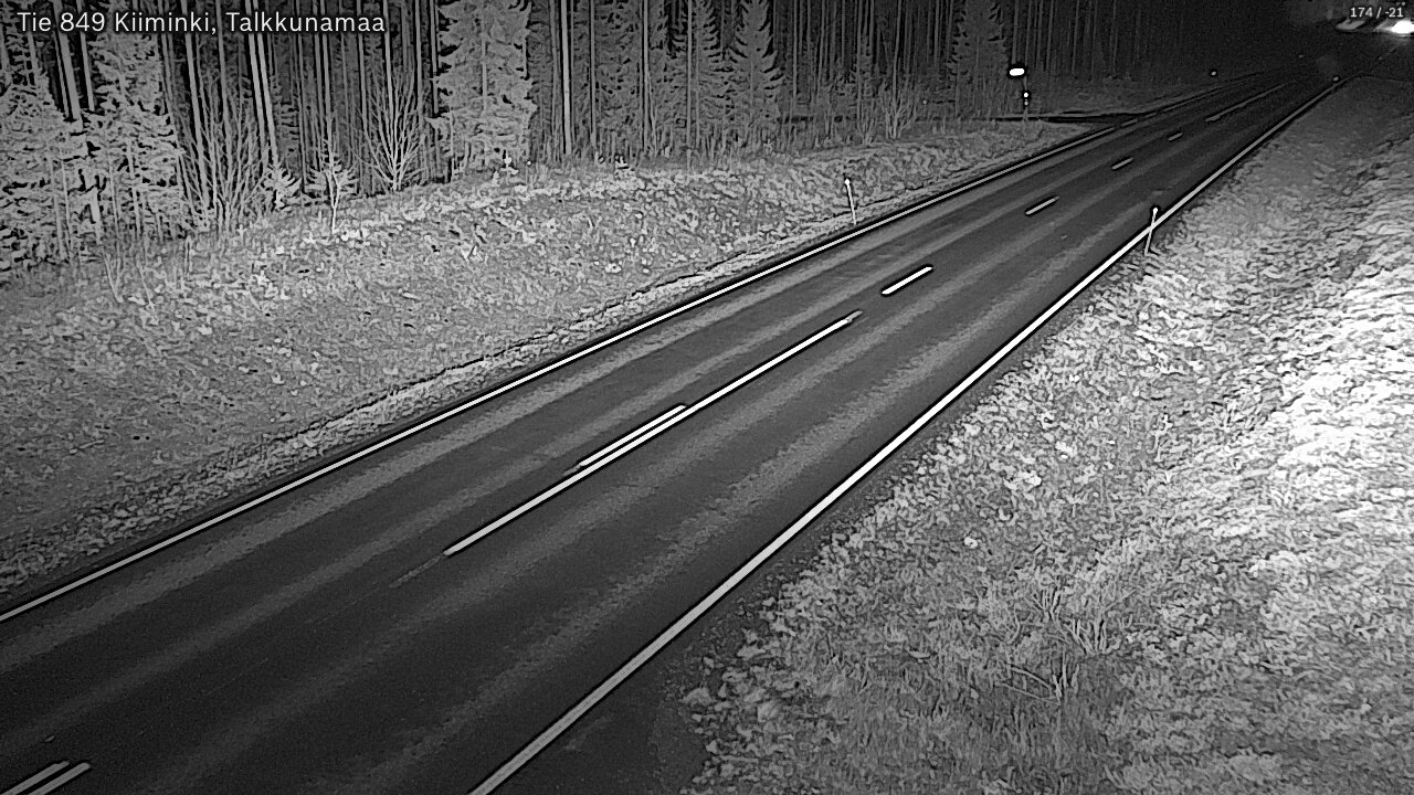 Kelikamerat Kuva Tie 849 Kiiminki, Talkkunamaa, Oulu, Pohjois-Pohjanmaa