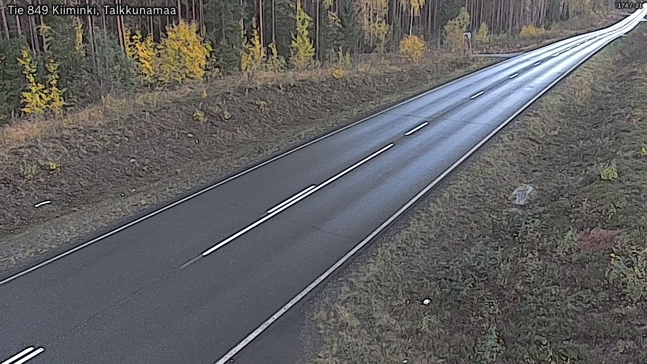 Kelikamerat Kuva Tie 849 Kiiminki, Talkkunamaa, Oulu, Pohjois-Pohjanmaa