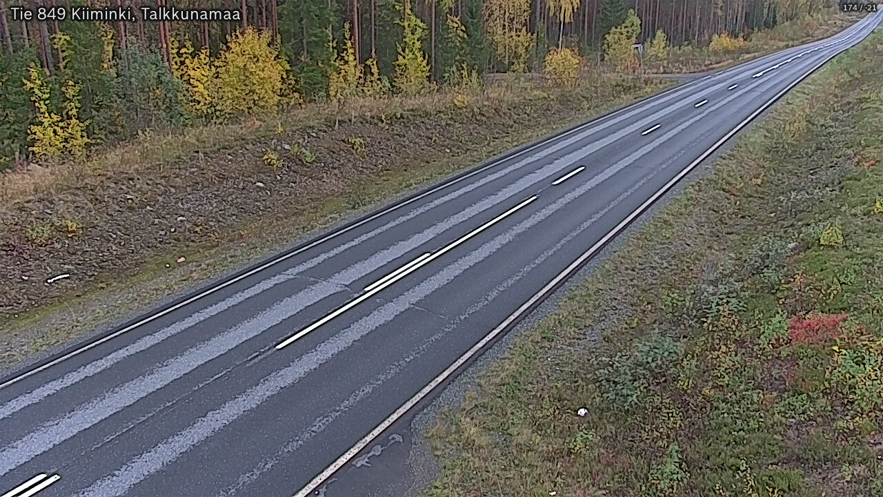Kelikamerat Kuva Tie 849 Kiiminki, Talkkunamaa, Oulu, Pohjois-Pohjanmaa