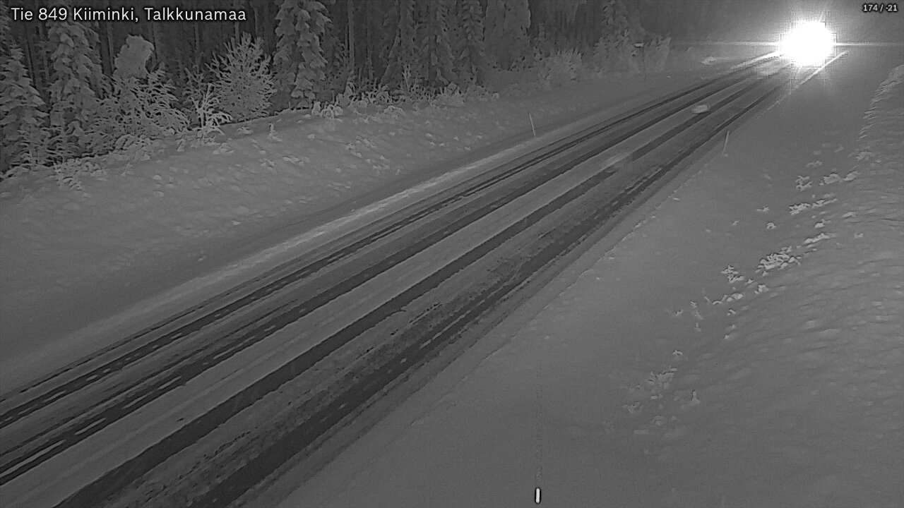 Kelikamerat Kuva Tie 849 Kiiminki, Talkkunamaa, Oulu, Pohjois-Pohjanmaa