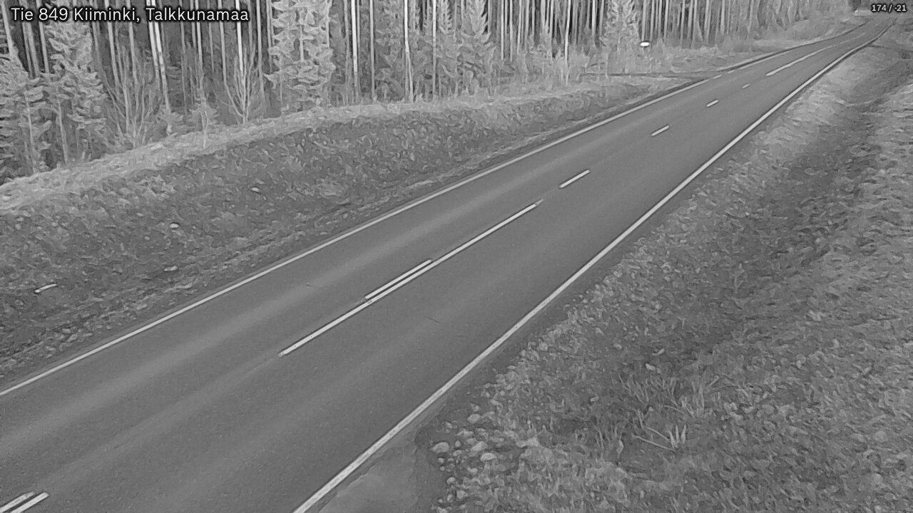 Kelikamerat Kuva Tie 849 Kiiminki, Talkkunamaa, Oulu, Pohjois-Pohjanmaa