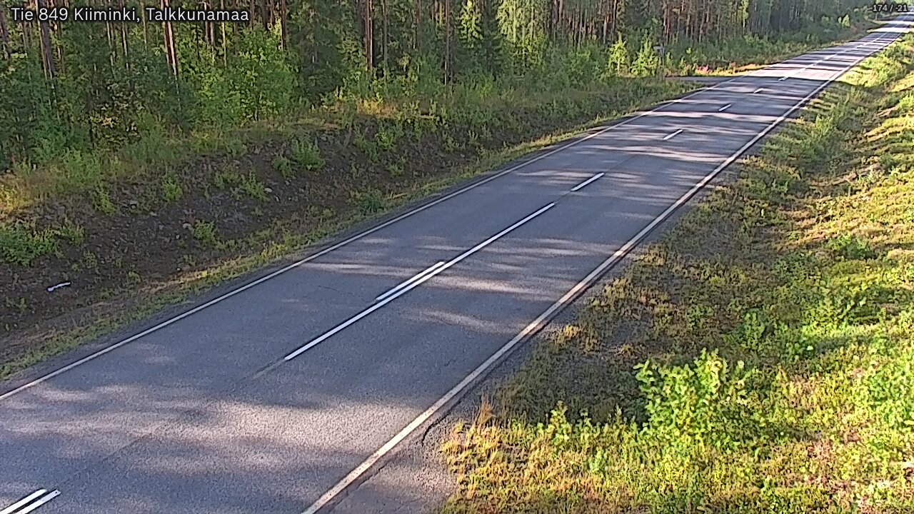 Weather Camera Image Road 849 Kiiminki, Talkkunamaa, Oulu, Pohjois-Pohjanmaa