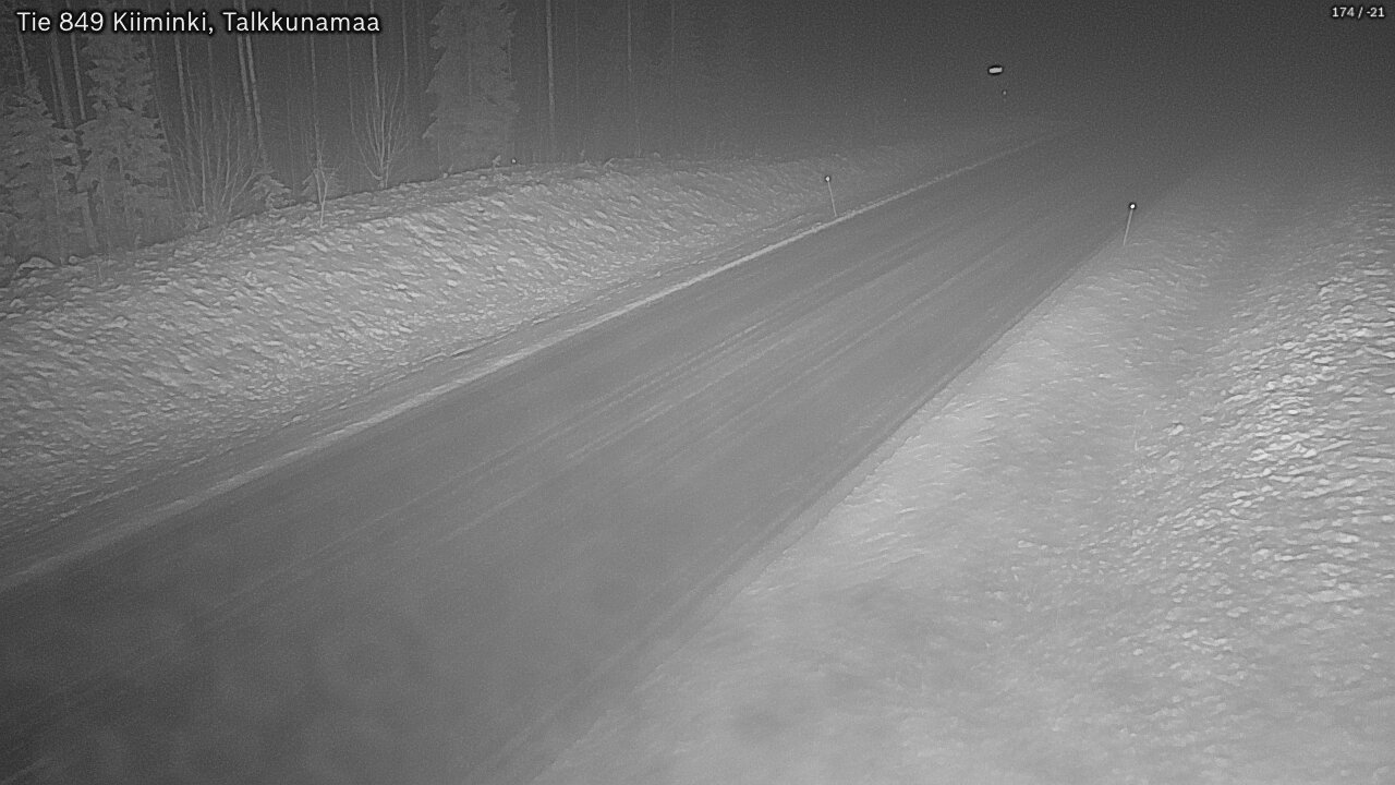 Weather Camera Image Road 849 Kiiminki, Talkkunamaa, Oulu, Pohjois-Pohjanmaa