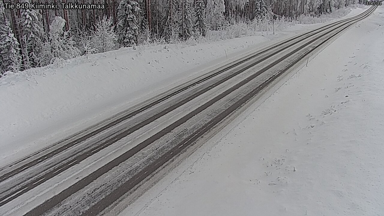 Weather Camera Image Road 849 Kiiminki, Talkkunamaa, Oulu, Pohjois-Pohjanmaa