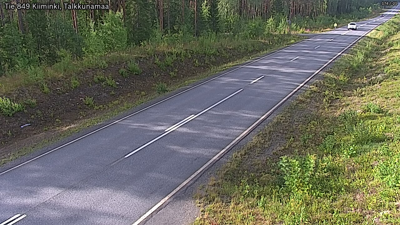 Weather Camera Image Road 849 Kiiminki, Talkkunamaa, Oulu, Pohjois-Pohjanmaa