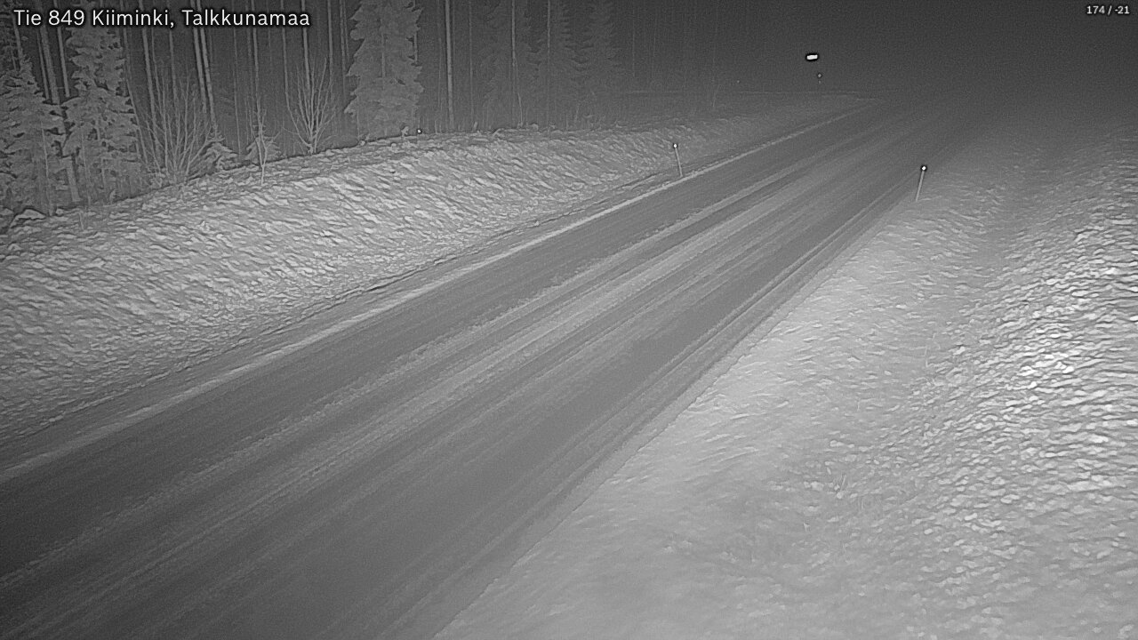 Weather Camera Image Road 849 Kiiminki, Talkkunamaa, Oulu, Pohjois-Pohjanmaa