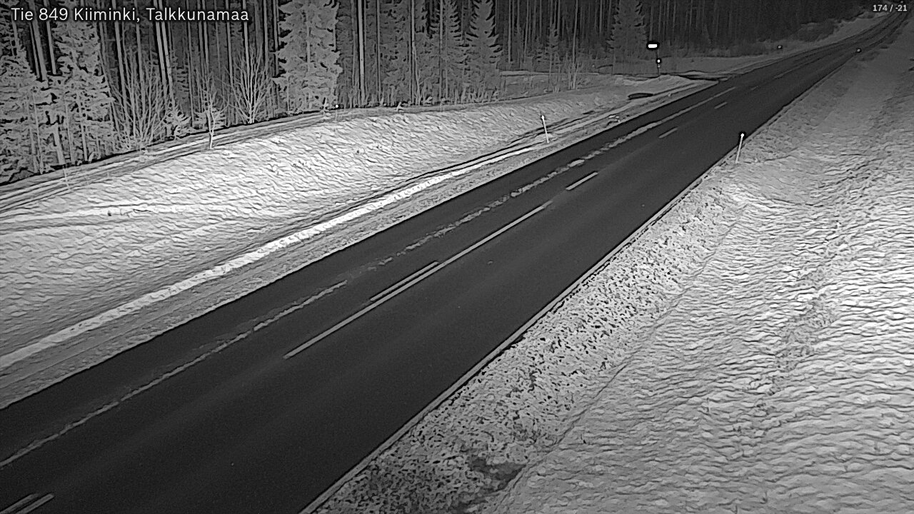 Kelikamerat Kuva Tie 849 Kiiminki, Talkkunamaa, Oulu, Pohjois-Pohjanmaa