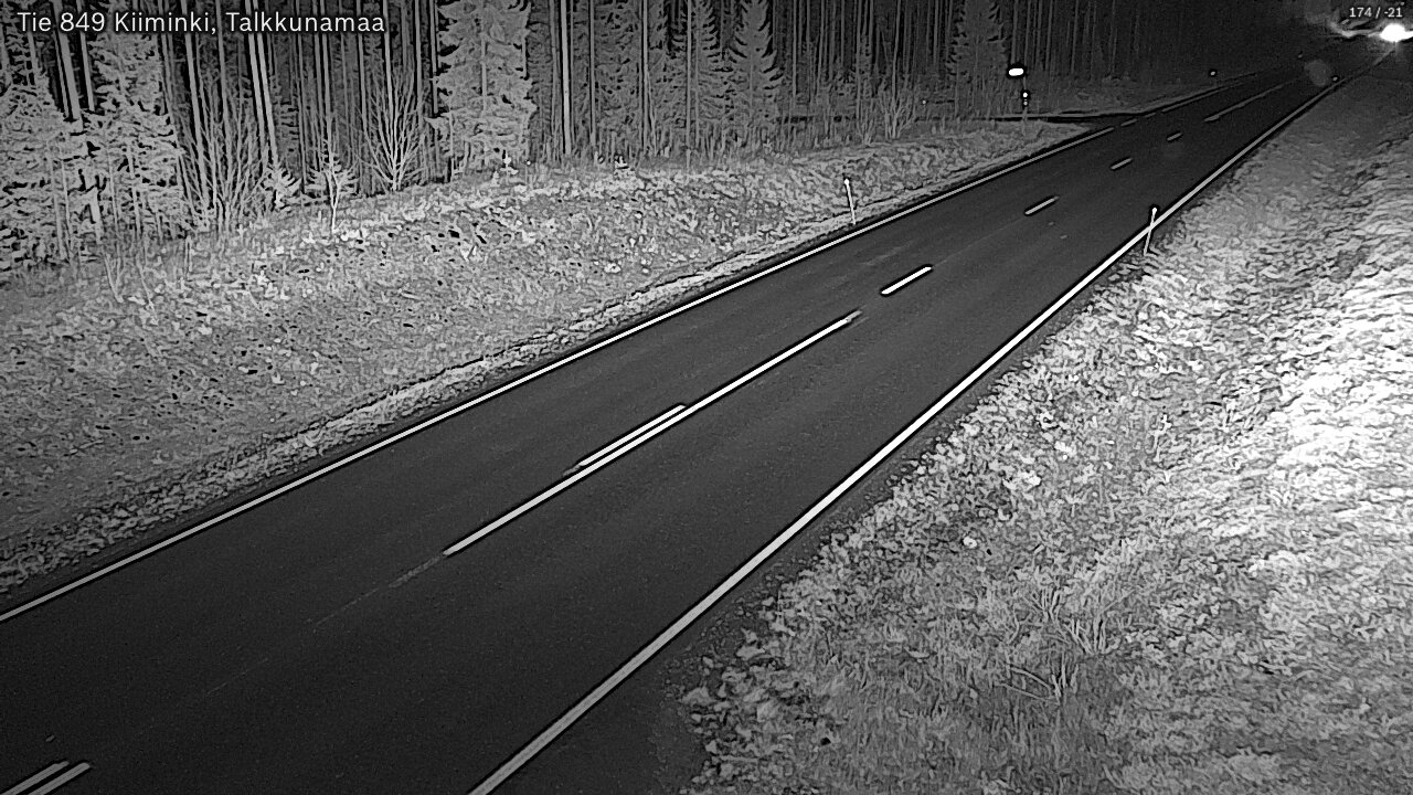 Kelikamerat Kuva Tie 849 Kiiminki, Talkkunamaa, Oulu, Pohjois-Pohjanmaa