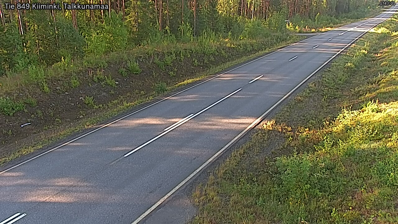 Weather Camera Image Road 849 Kiiminki, Talkkunamaa, Oulu, Pohjois-Pohjanmaa
