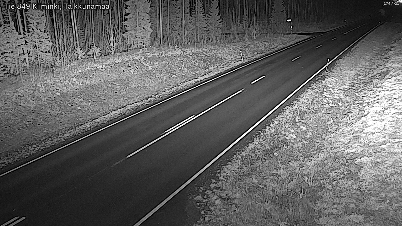 Kelikamerat Kuva Tie 849 Kiiminki, Talkkunamaa, Oulu, Pohjois-Pohjanmaa