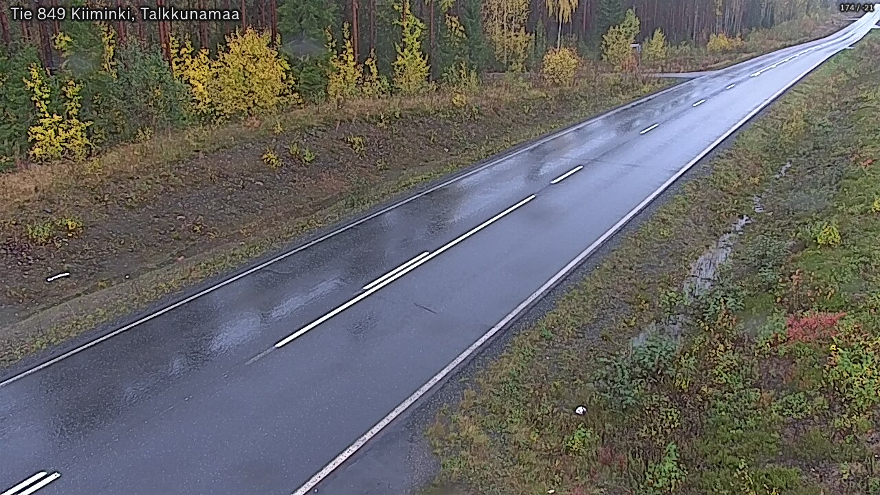 Weather Camera Image Road 849 Kiiminki, Talkkunamaa, Oulu, Pohjois-Pohjanmaa