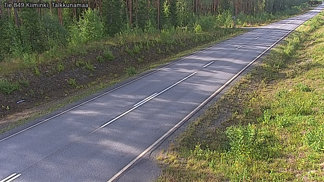 Weather Camera Image Road 849 Kiiminki, Talkkunamaa, Oulu, Pohjois-Pohjanmaa