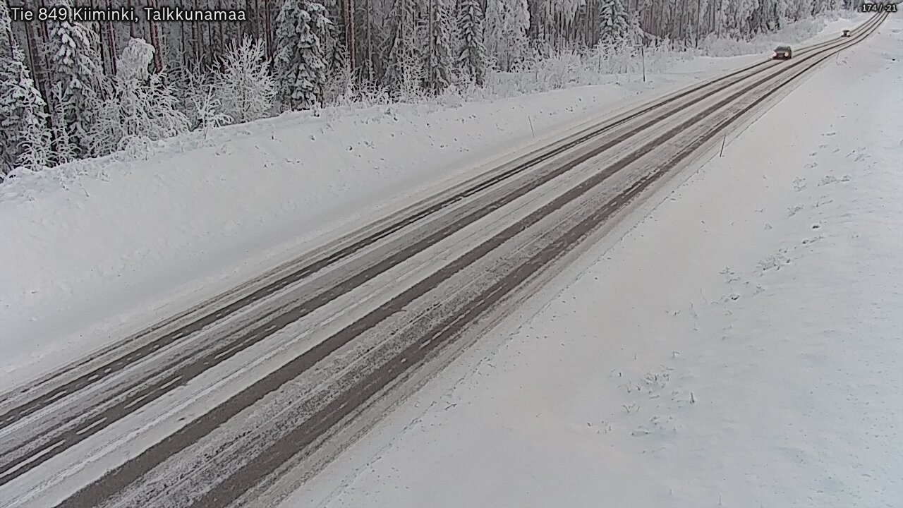 Weather Camera Image Road 849 Kiiminki, Talkkunamaa, Oulu, Pohjois-Pohjanmaa