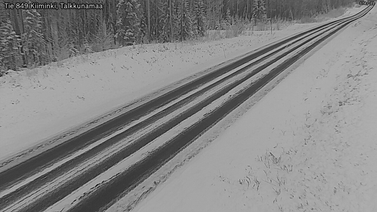 Kelikamerat Kuva Tie 849 Kiiminki, Talkkunamaa, Oulu, Pohjois-Pohjanmaa