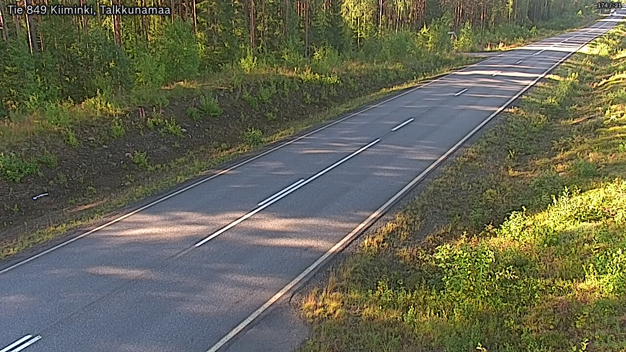 Weather Camera Image Road 849 Kiiminki, Talkkunamaa, Oulu, Pohjois-Pohjanmaa