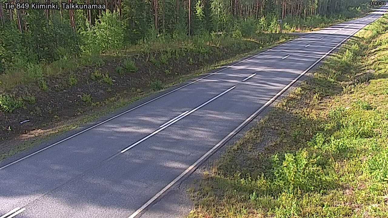 Weather Camera Image Road 849 Kiiminki, Talkkunamaa, Oulu, Pohjois-Pohjanmaa