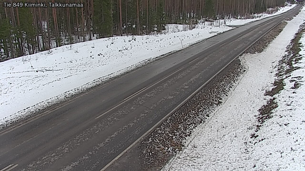 Weather Camera Image Road 849 Kiiminki, Talkkunamaa, Oulu, Pohjois-Pohjanmaa