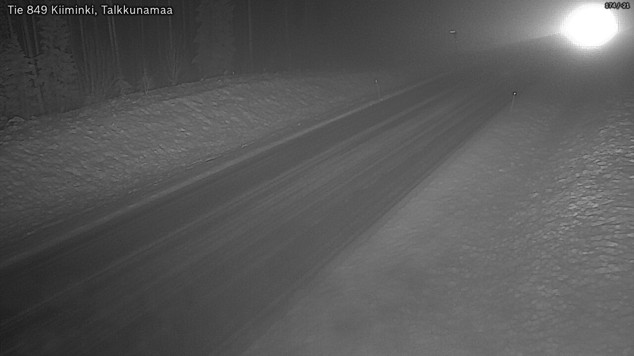 Weather Camera Image Road 849 Kiiminki, Talkkunamaa, Oulu, Pohjois-Pohjanmaa