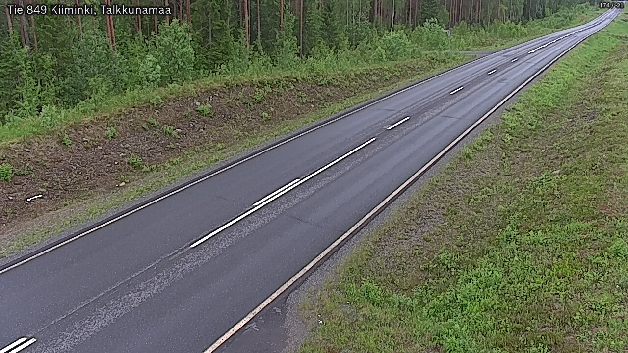Weather Camera Image Road 849 Kiiminki, Talkkunamaa, Oulu, Pohjois-Pohjanmaa