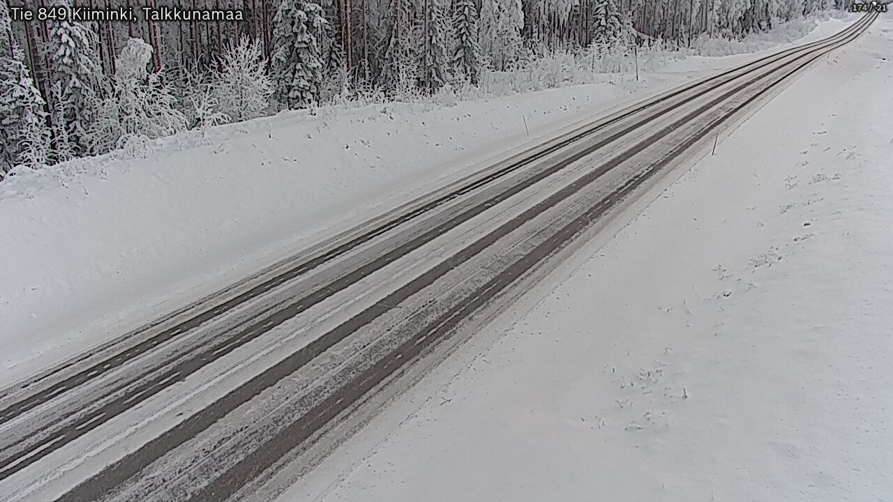 Weather Camera Image Road 849 Kiiminki, Talkkunamaa, Oulu, Pohjois-Pohjanmaa