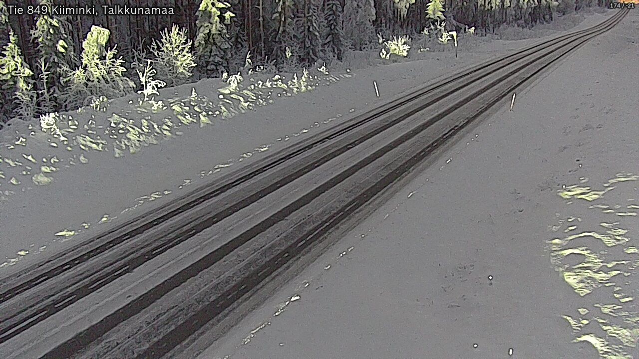 Kelikamerat Kuva Tie 849 Kiiminki, Talkkunamaa, Oulu, Pohjois-Pohjanmaa