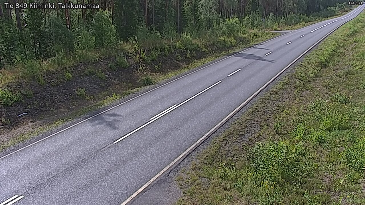 Weather Camera Image Road 849 Kiiminki, Talkkunamaa, Oulu, Pohjois-Pohjanmaa
