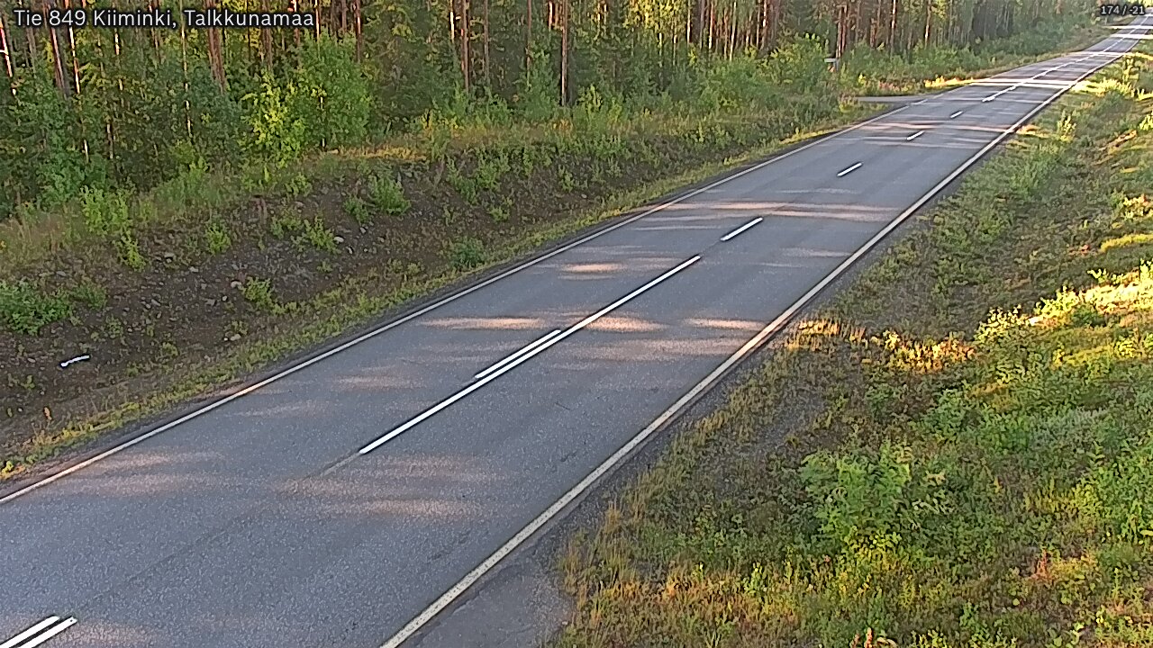 Weather Camera Image Road 849 Kiiminki, Talkkunamaa, Oulu, Pohjois-Pohjanmaa