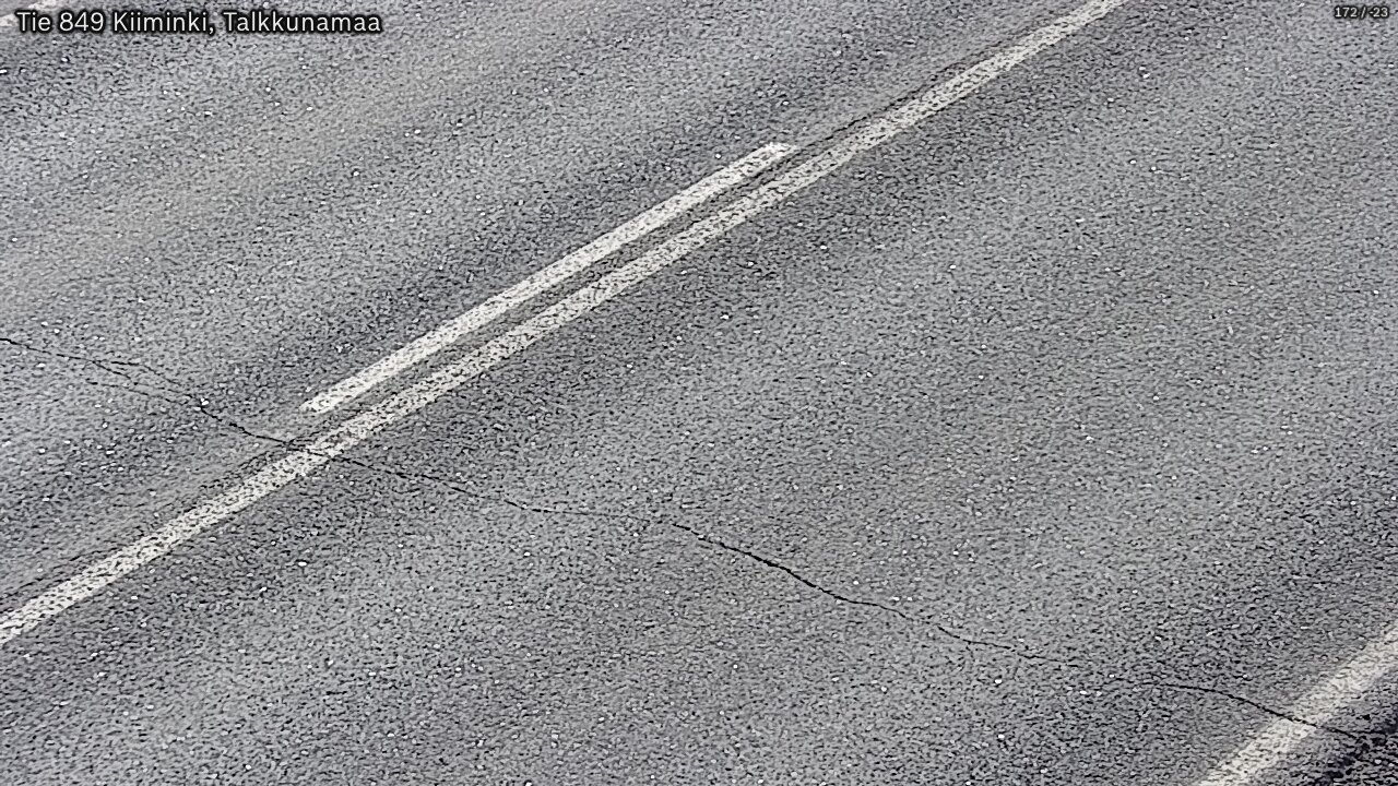 Weather Camera Image Väg 849 Kiiminki, Talkkunamaa, Oulu, Pohjois-Pohjanmaa