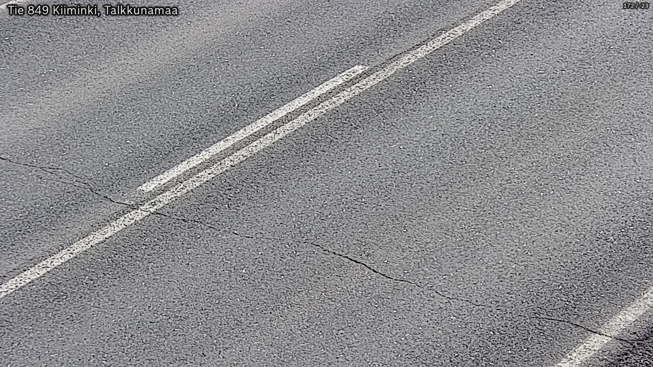 Weather Camera Image Väg 849 Kiiminki, Talkkunamaa, Oulu, Pohjois-Pohjanmaa